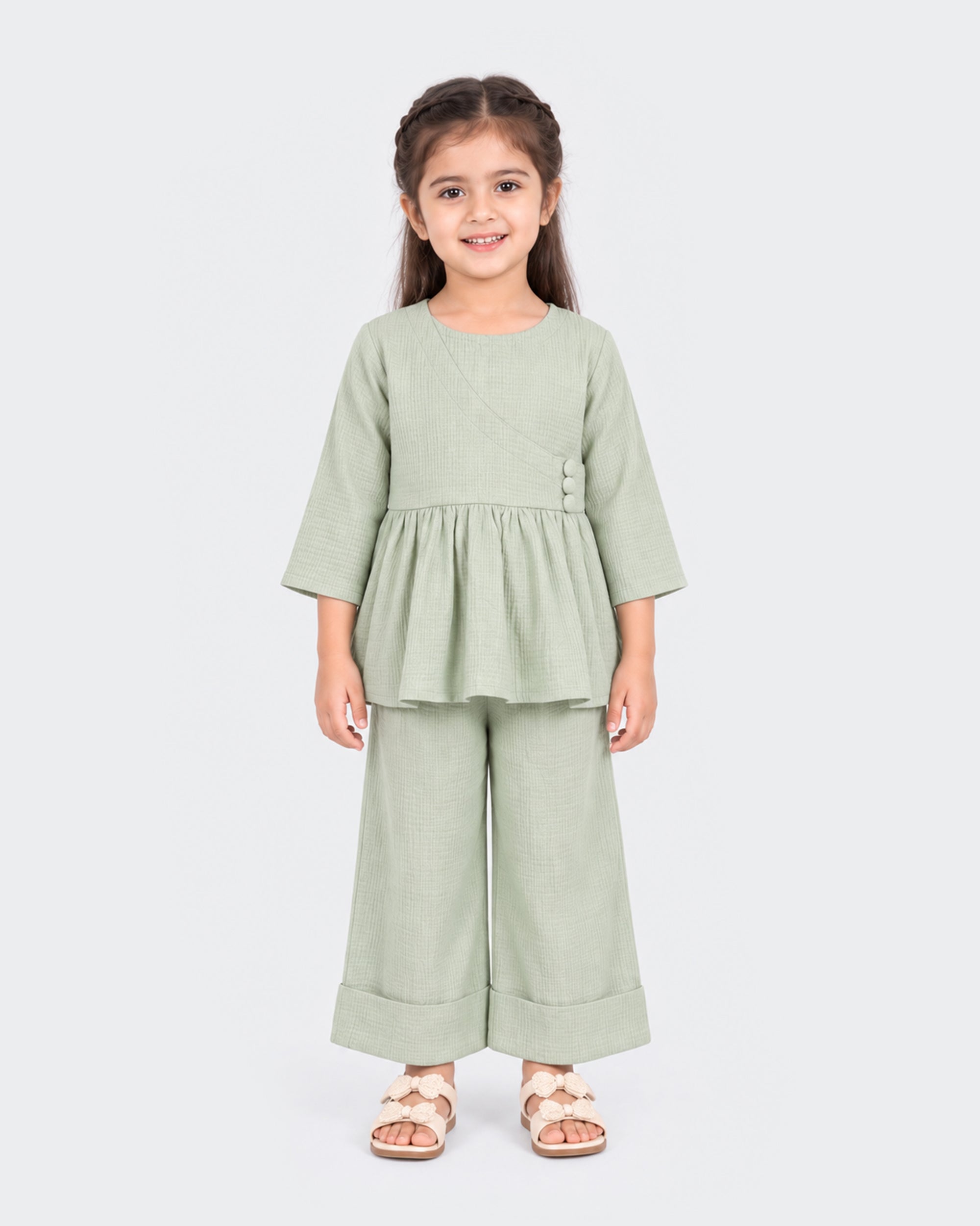 Eminent Girls Ethnic Fusion Dyed 2 Pc