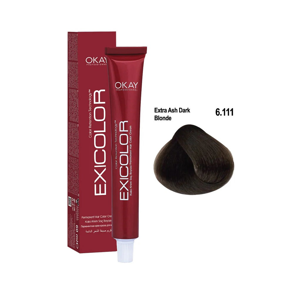 Exicolor Permanent Hair Color Cream 60ml - 39 Shades, Hair Color, Exicolor, Chase Value
