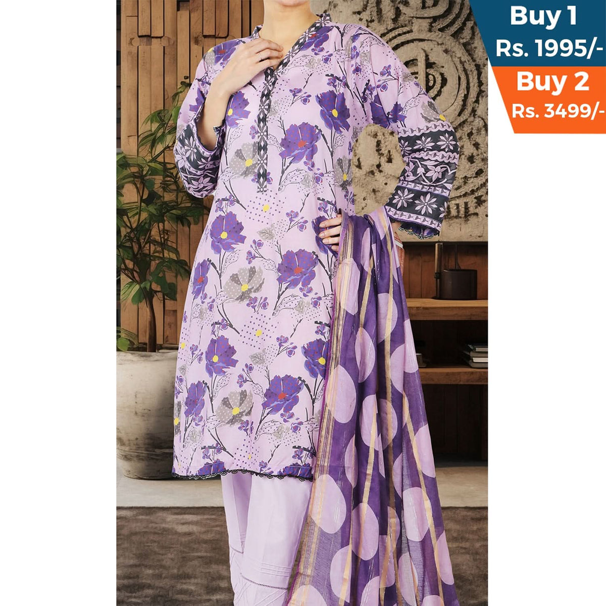 Valuable Cotton Digital Unstitched 3Pcs Suit - 6, Women, 3Pcs Shalwar Suit, Chase Value, Chase Value