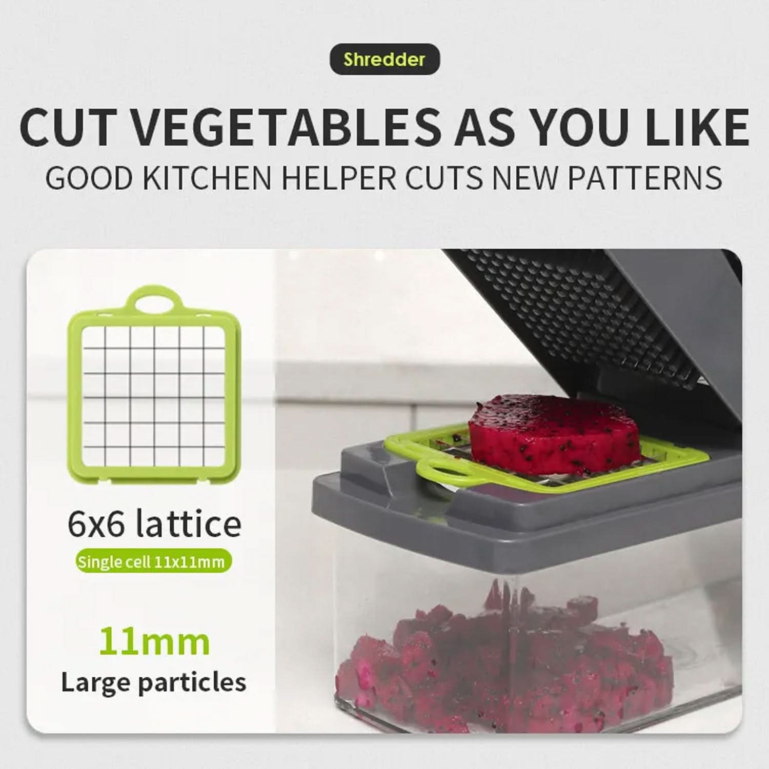 Veggie Slicer Multifunctional - Grey, Kitchen Tools & Accessories, Chase Value, Chase Value