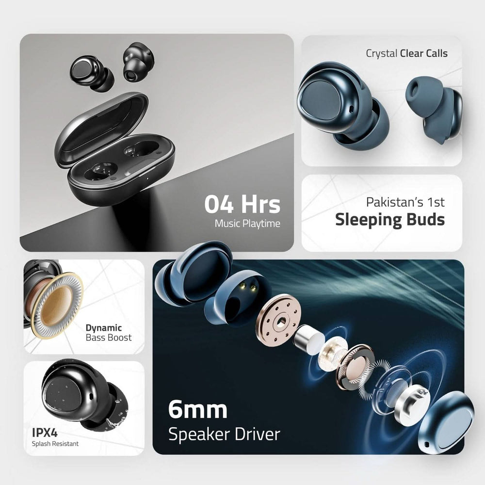Ronin Earbud Mist R-7055 - Black, Airbuds, Ronin, Chase Value