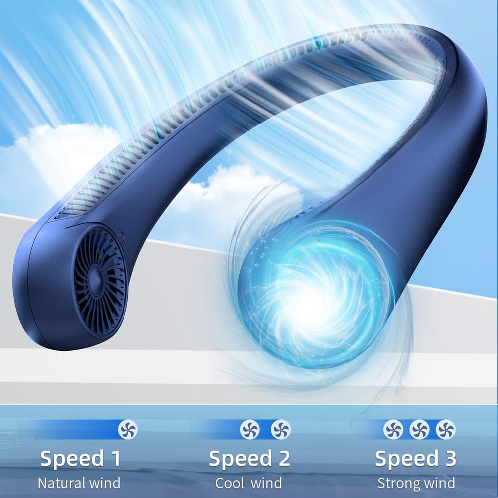 Portable Cooling Neck Fan USB Rechargeable Fan Indoor & Outdoor, Rechargeable Fan, Chase Value, Chase Value