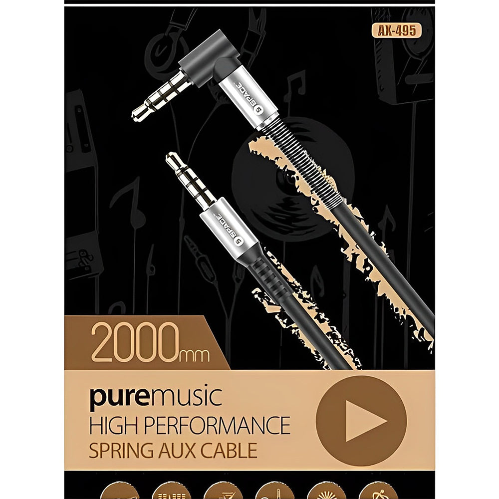 High Performance Spring Aux Cable (AX-495), USB Cables, Chase Value, Chase Value