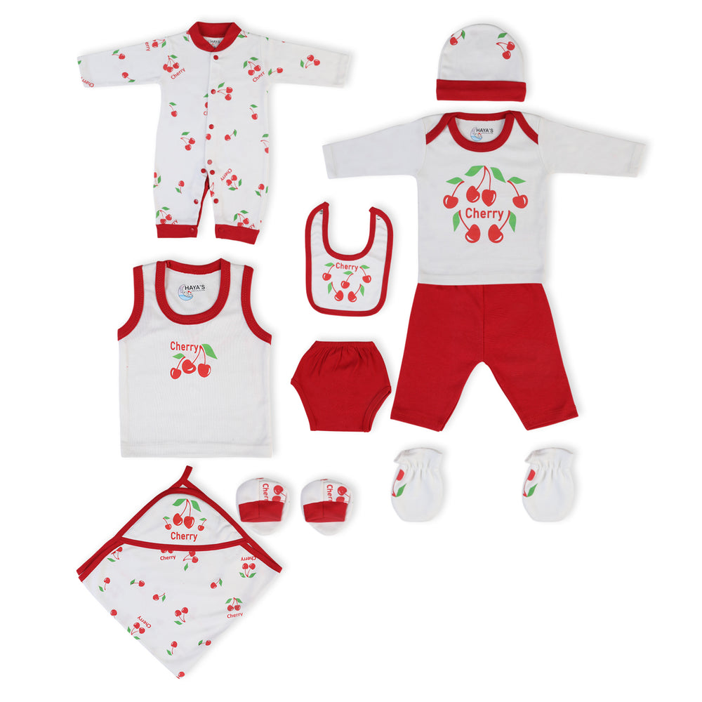 Newborn Gift Cherry Set Pack Of 10, Kids Gift Set, Chase Value, Chase Value