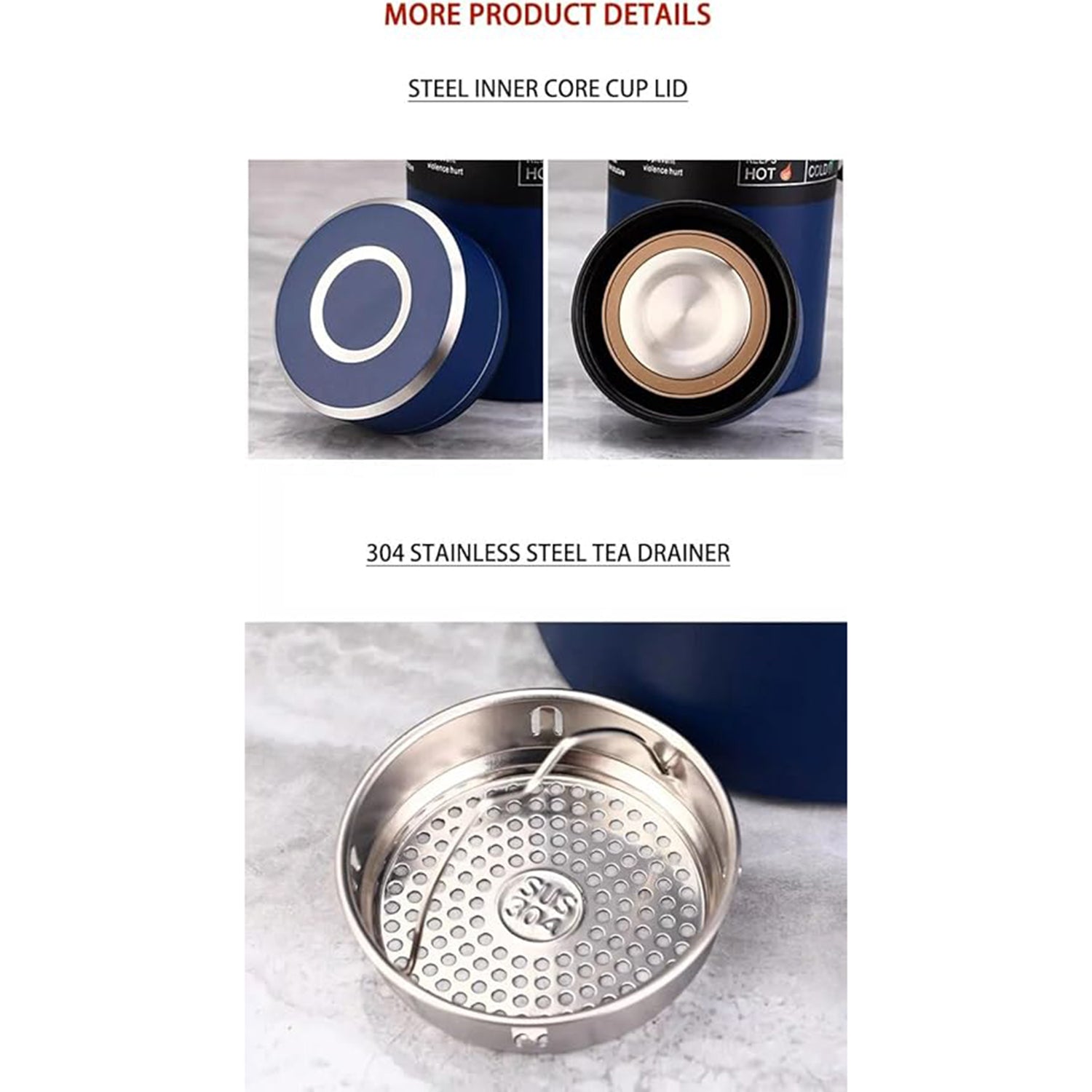 Stainless Steel Vacuum Water Bottle - 800ML, Water Bottle, Chase Value, Chase Value