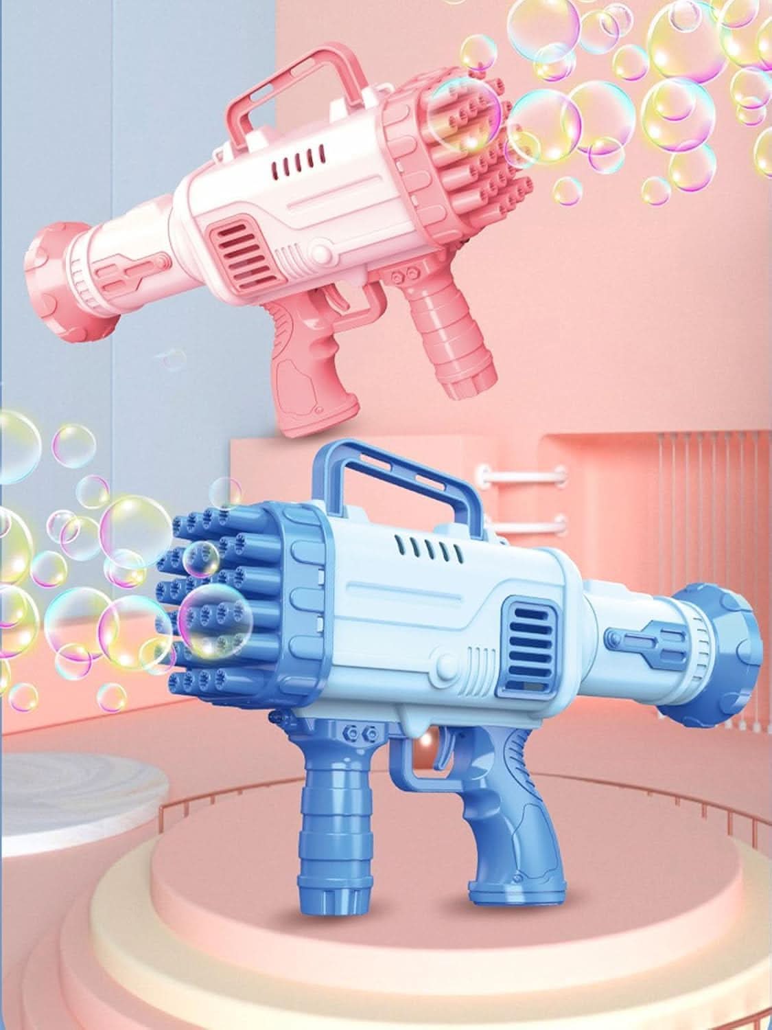 Battery Operated Bubble Gun 32-Hole, Weapon Toys, Chase Value, Chase Value