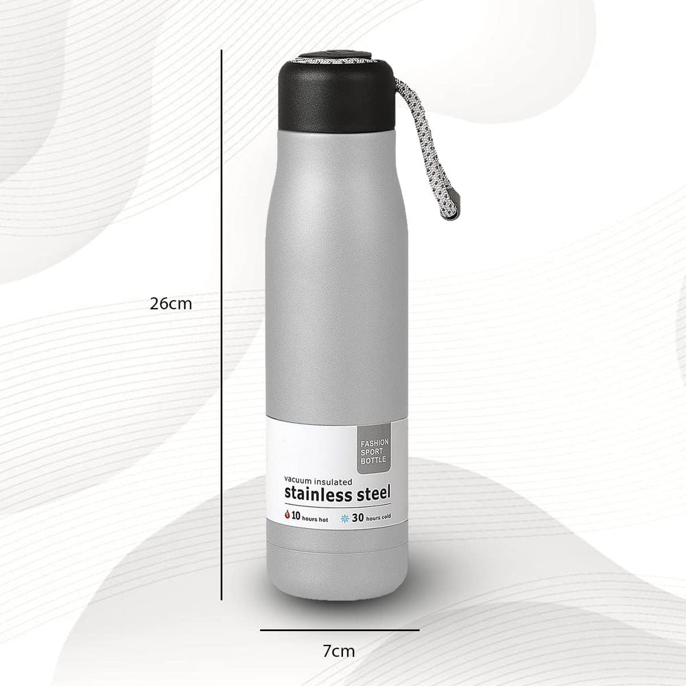 Stainless Steel Thermo Flask - 500ML - Silver, Water Bottle, Chase Value, Chase Value