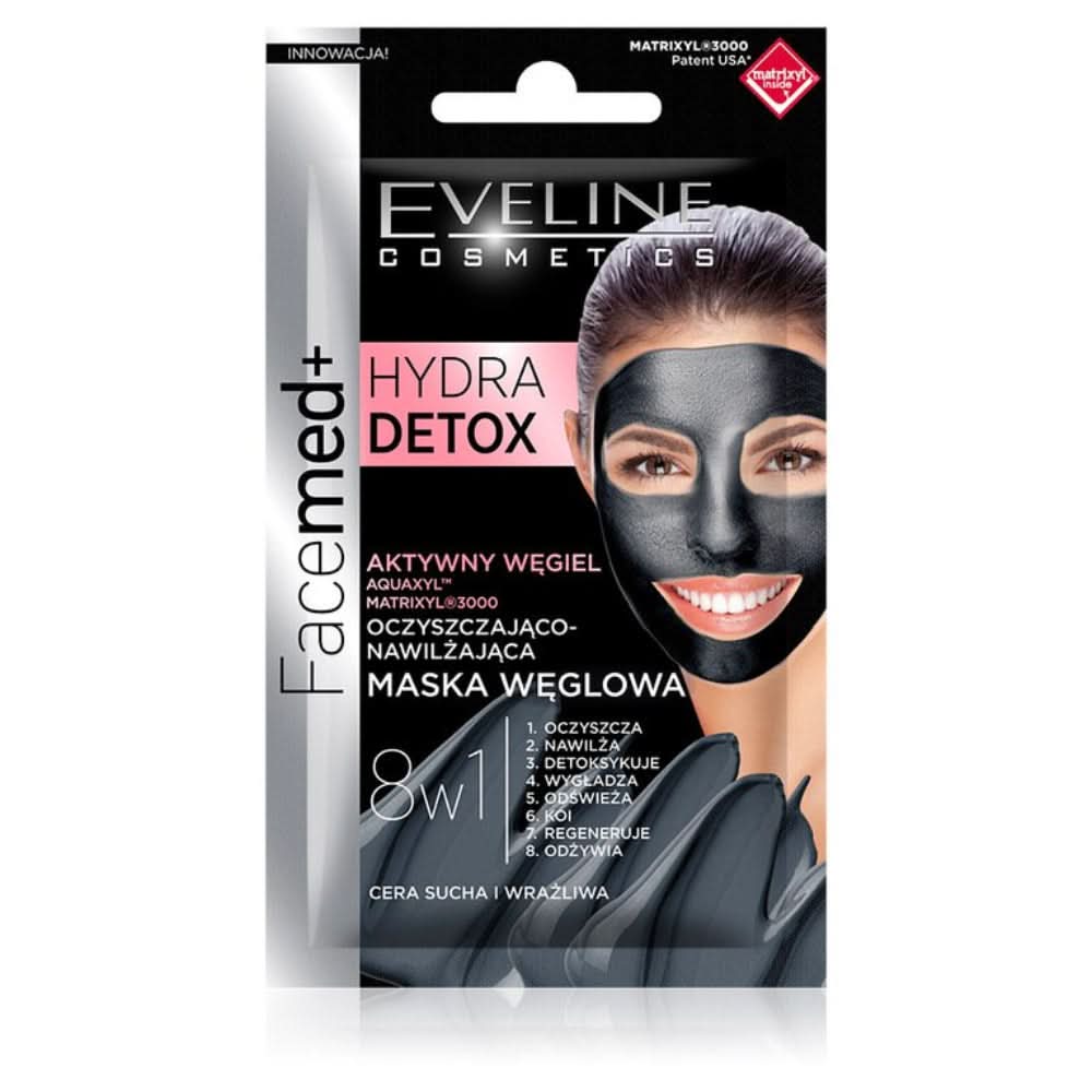 EVELINE FaceMade Hydra Detox Carbon Mask, Face Mask, Eveline Cosmetics, Chase Value