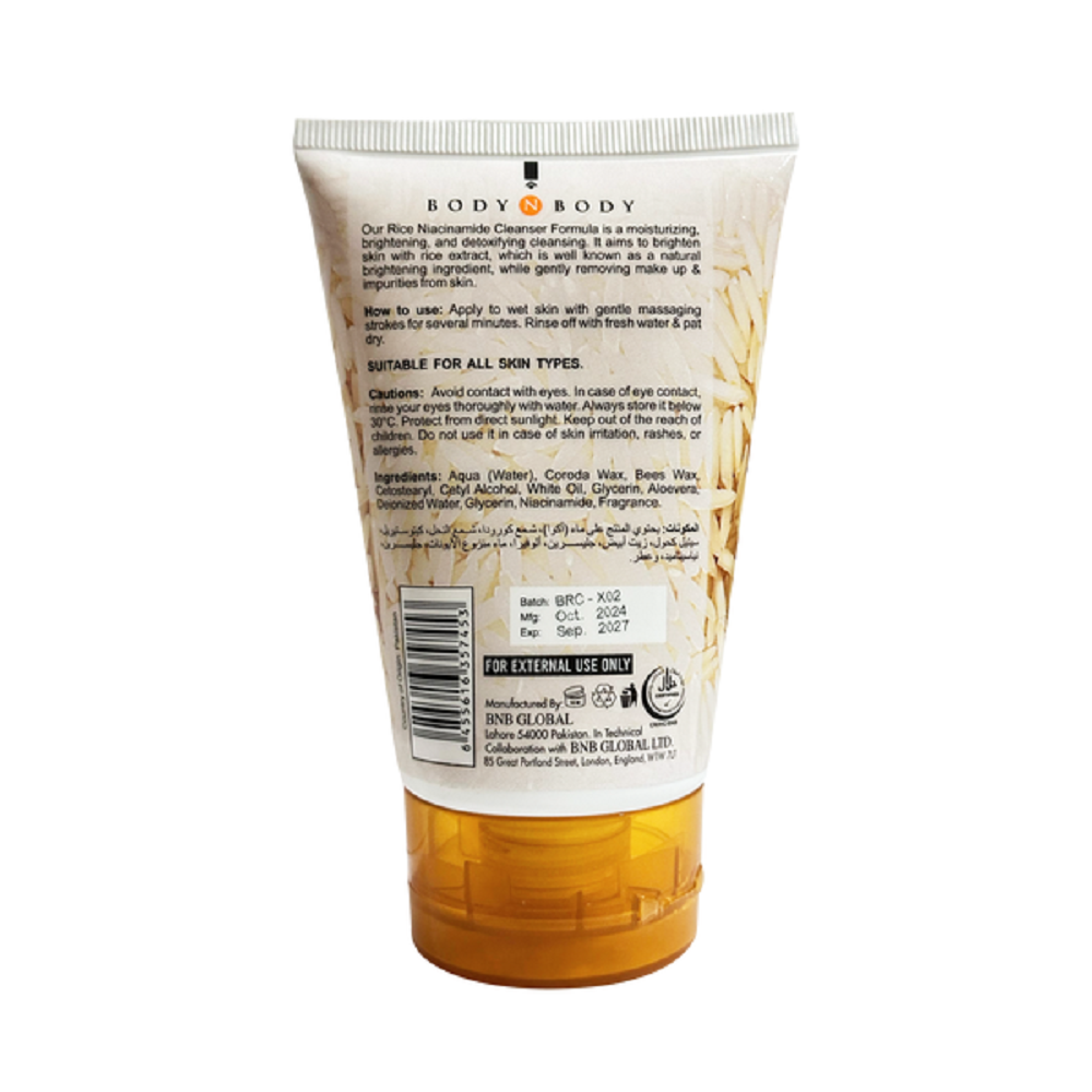 BNB Brightening Rice Cleanser 120ml, Makeup Removers & Cleansers, BNB, Chase Value