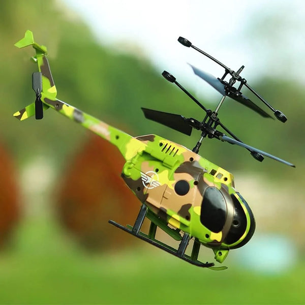 Radio Control Rechargeable Flying Military Helicopter Toy