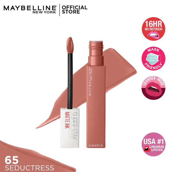 Maybelline Superstay Matte Ink Liquid Lipstick 65 Seductress, Lip Gloss And Balm, Maybelline, Chase Value