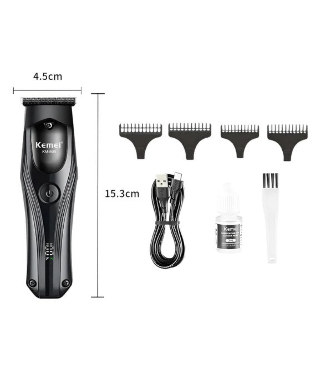 Kemei Trimmer KM-593, Shaver & Trimmers, Kemei, Chase Value