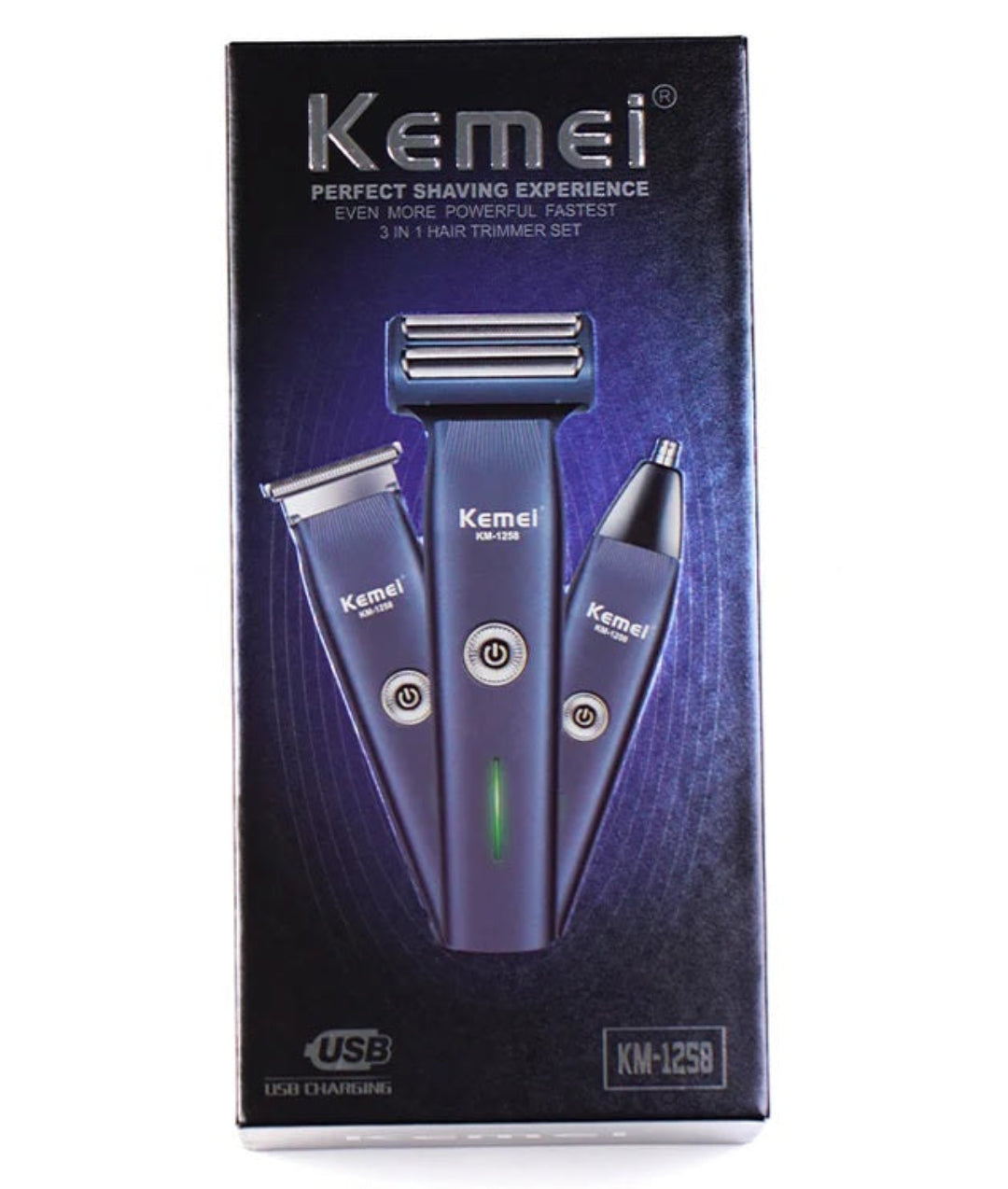Kemei Grooming Kit 3 in 1 KM-1258, Shaver & Trimmers, Kemei, Chase Value