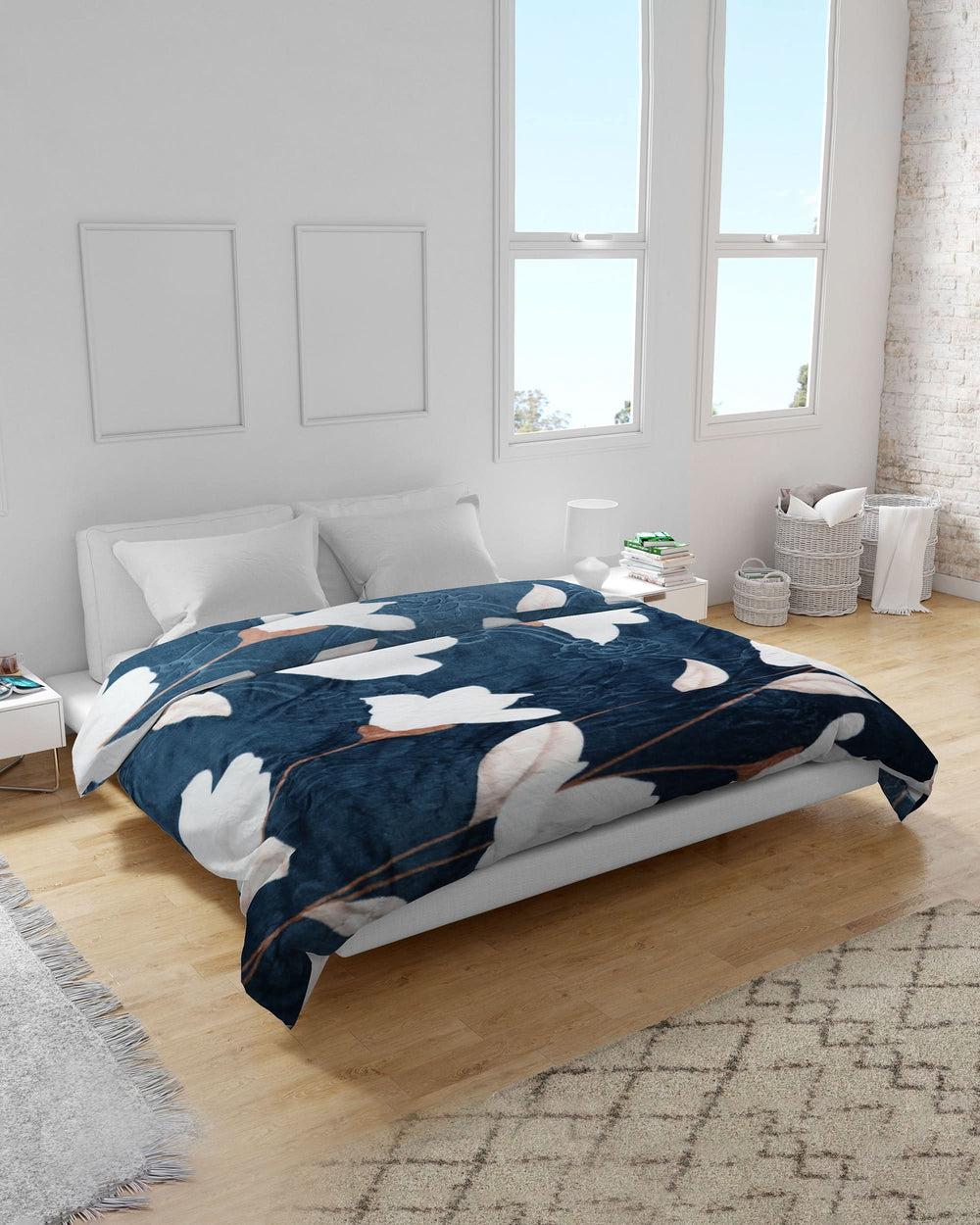 Supremo Embossed Flannel Blanket Double Bed, Blanket, Chase Value, Chase Value