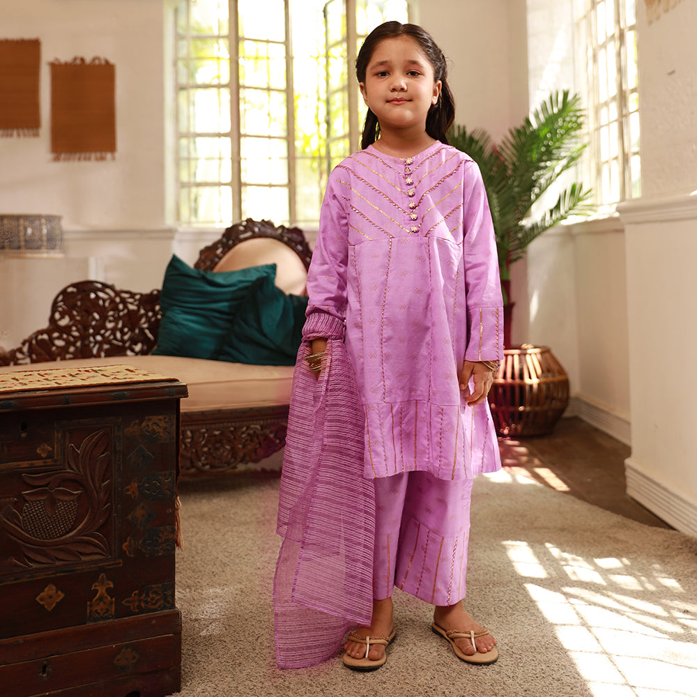Eminent Girls Stitched Shalwar Suit - Purple, Girls Shalwar Kameez, Eminent, Chase Value