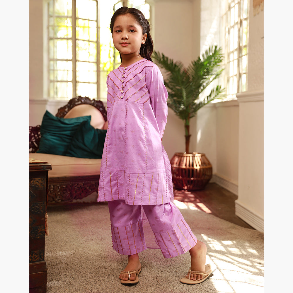 Eminent Girls Stitched Shalwar Suit - Purple, Girls Shalwar Kameez, Eminent, Chase Value