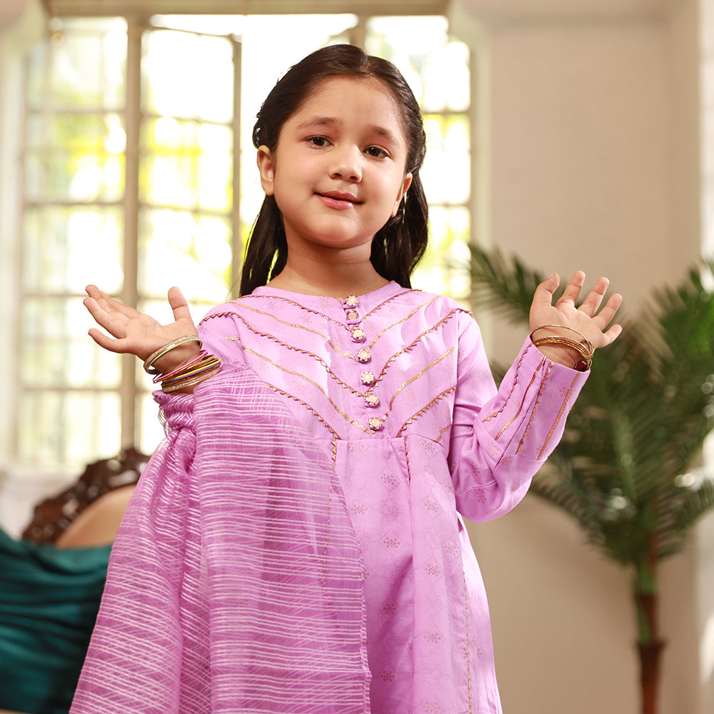Eminent Girls Stitched Shalwar Suit - Purple, Girls Shalwar Kameez, Eminent, Chase Value