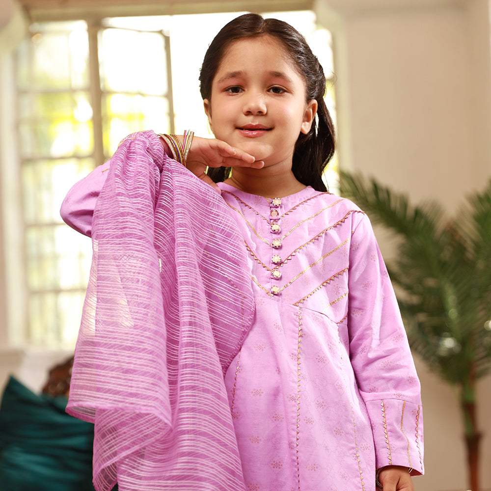 Eminent Girls Stitched Shalwar Suit - Purple, Girls Shalwar Kameez, Eminent, Chase Value