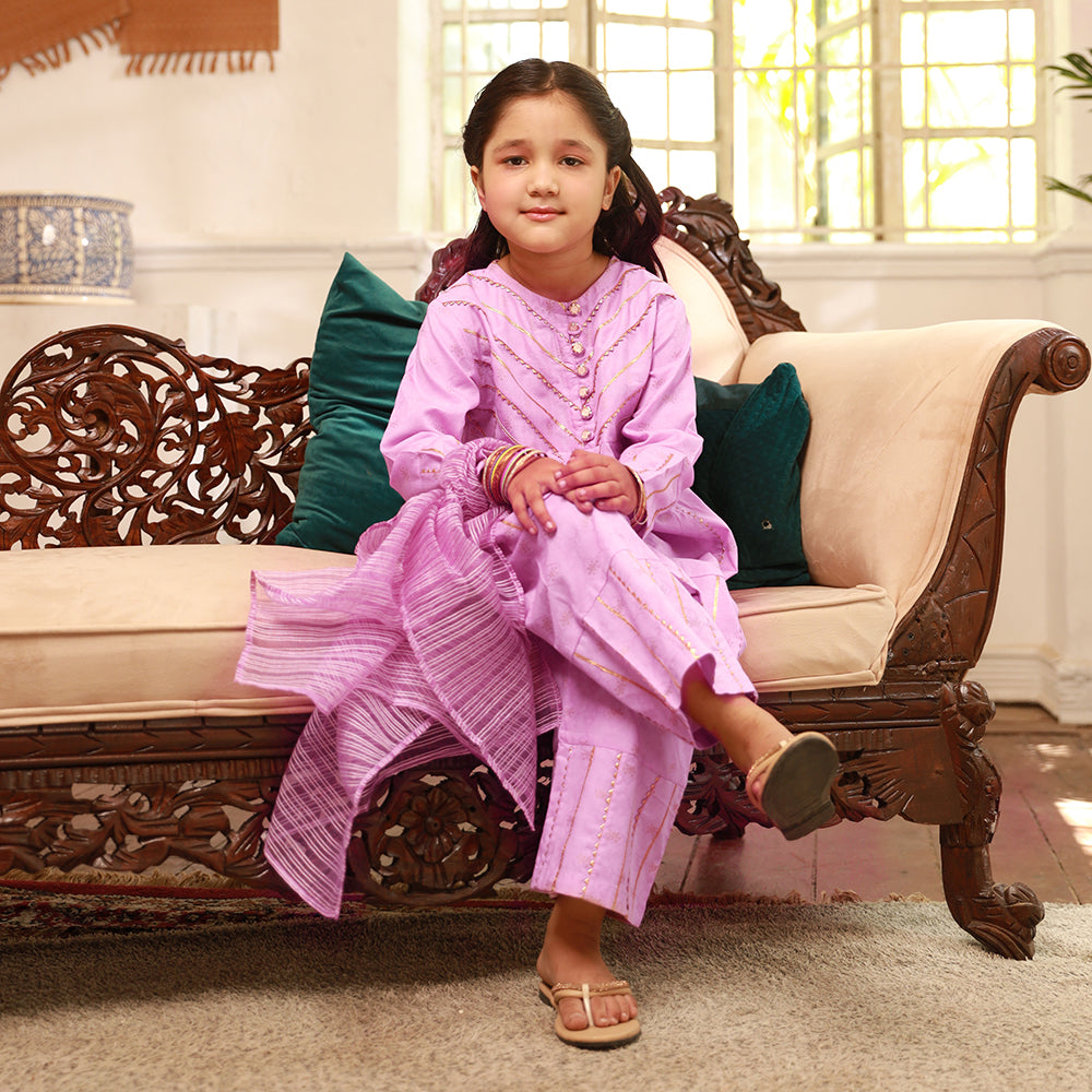 Eminent Girls Stitched Shalwar Suit - Purple, Girls Shalwar Kameez, Eminent, Chase Value