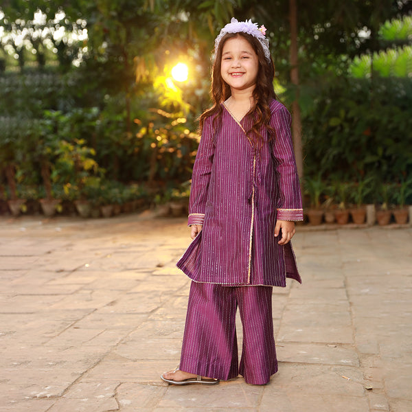Eminent Girls  Shalwar Suit - Purple