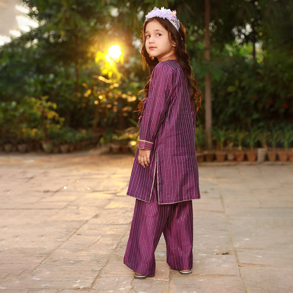 Eminent Girls  Shalwar Suit - Purple