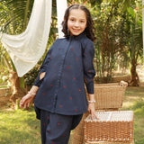 Eminent Girls Shalwar 2Pcs Suit - Dark Blue, Girls Shalwar Kameez, Eminent, Chase Value