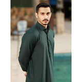 Eminent Men's Trim Fit Plain Shalwar Suits - Green, Men's Shalwar Kameez, Eminent, Chase Value