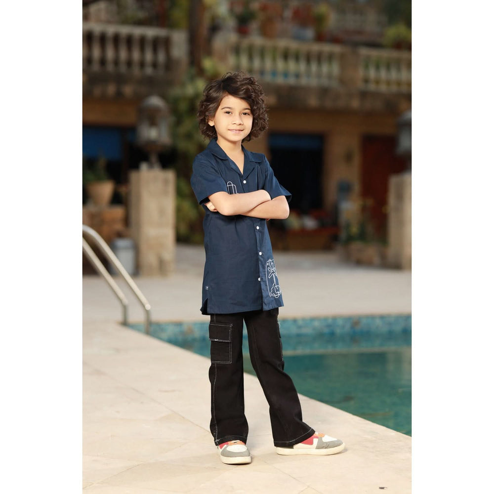 Eminent Boys Half Sleeves Causal Shirt - Navy Blue, Boys Shirts, Eminent, Chase Value