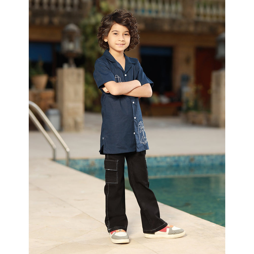 Eminent Boys Half Sleeves Causal Shirt - Navy Blue, Boys Shirts, Eminent, Chase Value