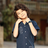 Eminent Boys Half Sleeves Causal Shirt - Navy Blue, Boys Shirts, Eminent, Chase Value