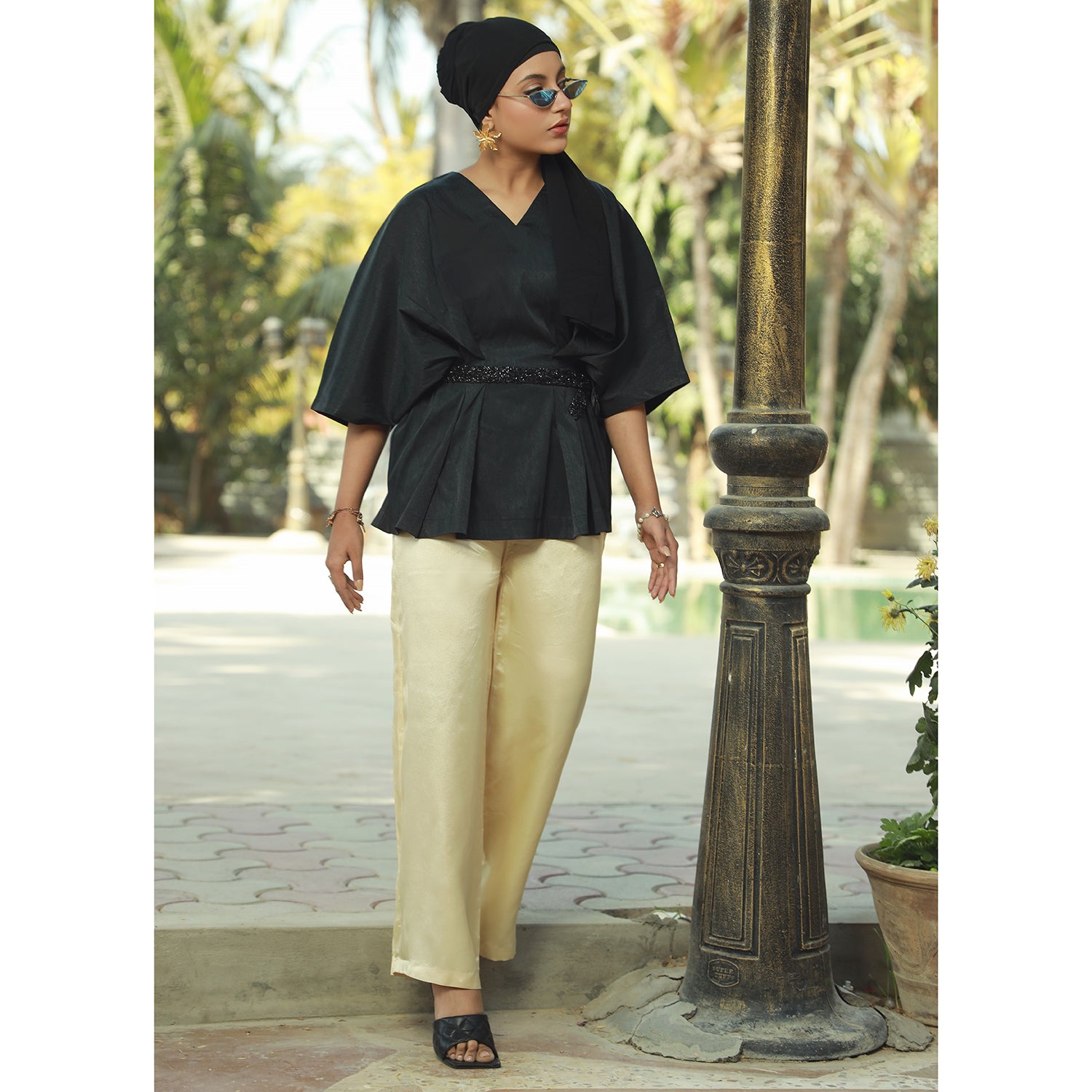 Eminent Women's Silk Co-Ord Suit - Black, Women Co-Ord Set, Eminent, Chase Value