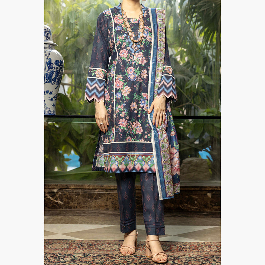 Eminent Cambric Printed Unstitched 3Pcs Suit - 2, Women, 3Pcs Shalwar Suit, Eminent, Chase Value