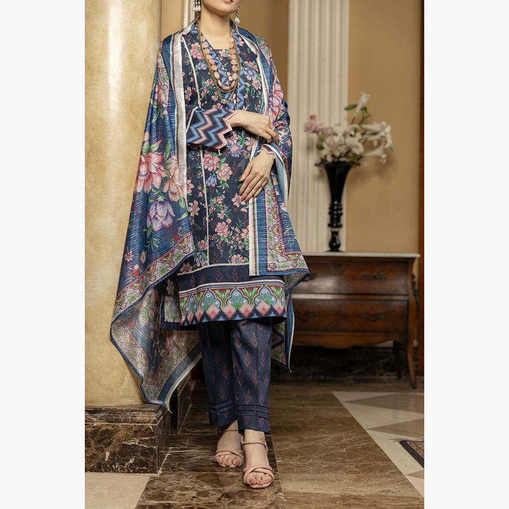 Eminent Cambric Printed Unstitched 3Pcs Suit - 2, Women, 3Pcs Shalwar Suit, Eminent, Chase Value