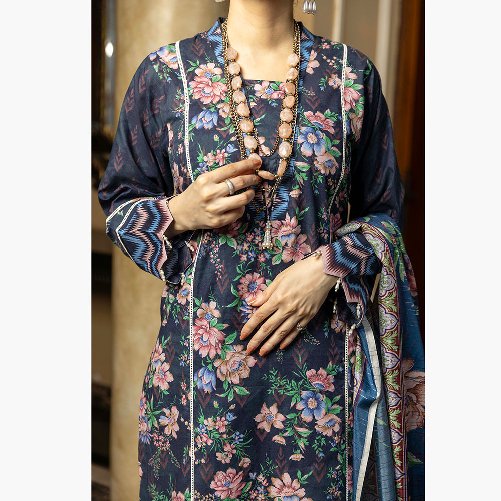 Eminent Cambric Printed Unstitched 3Pcs Suit - 2, Women, 3Pcs Shalwar Suit, Eminent, Chase Value