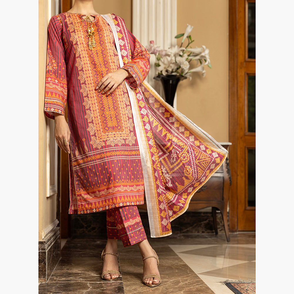 Eminent Cambric Printed Unstitched 3Pcs Suit - 4, Women, 3Pcs Shalwar Suit, Eminent, Chase Value