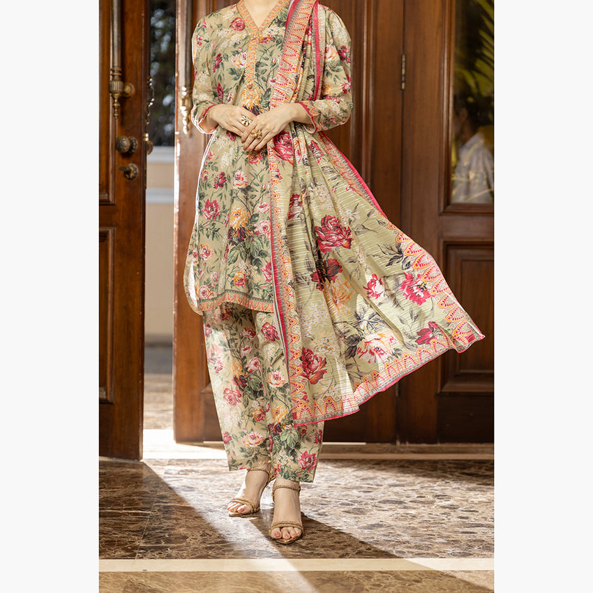 Eminent Cambric Printed Unstitched 3Pcs Suit - 1, Women, 3Pcs Shalwar Suit, Eminent, Chase Value