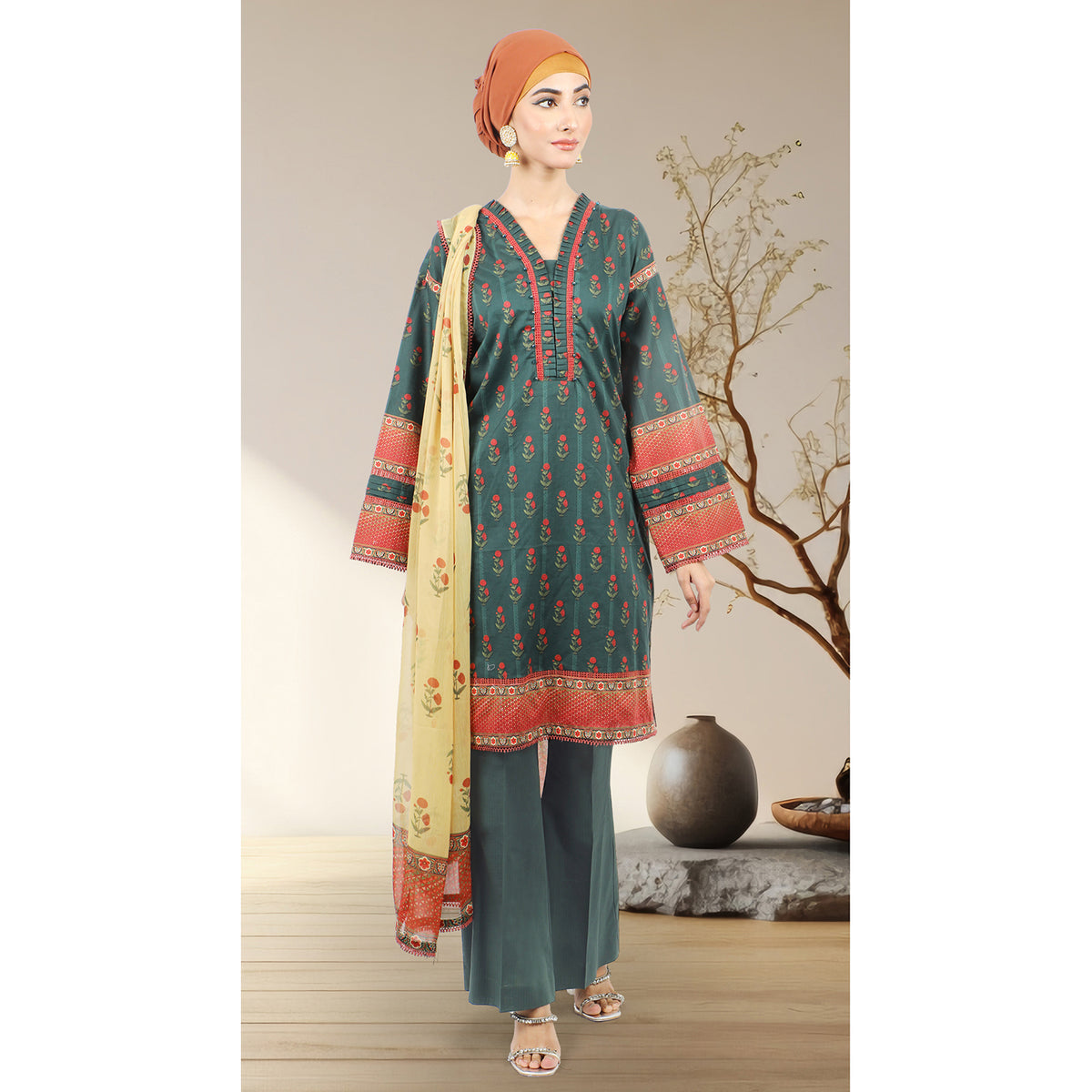 Eminent Women's Un-Stitched 3pcs Suit - 06, Women, 3Pcs Shalwar Suit, Eminent, Chase Value