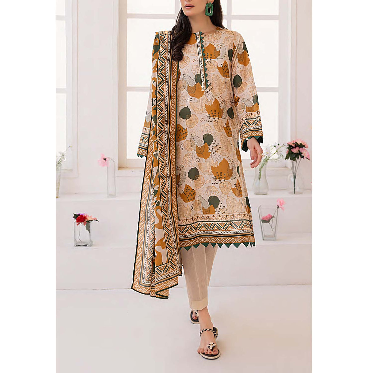 SANA & SARA ESHAAL By Salitex Lawn Printed Unstitched 3Pcs Suit - 81, Women, 3Pcs Shalwar Suit, Salitex, Chase Value