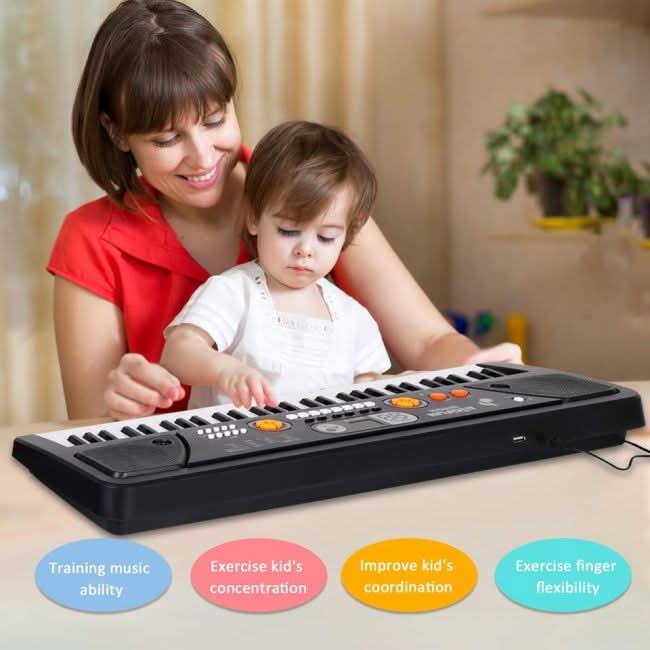 61 Keys BigFun Electronic Keyboard Piano With Mic, Musical Toys, Chase Value, Chase Value