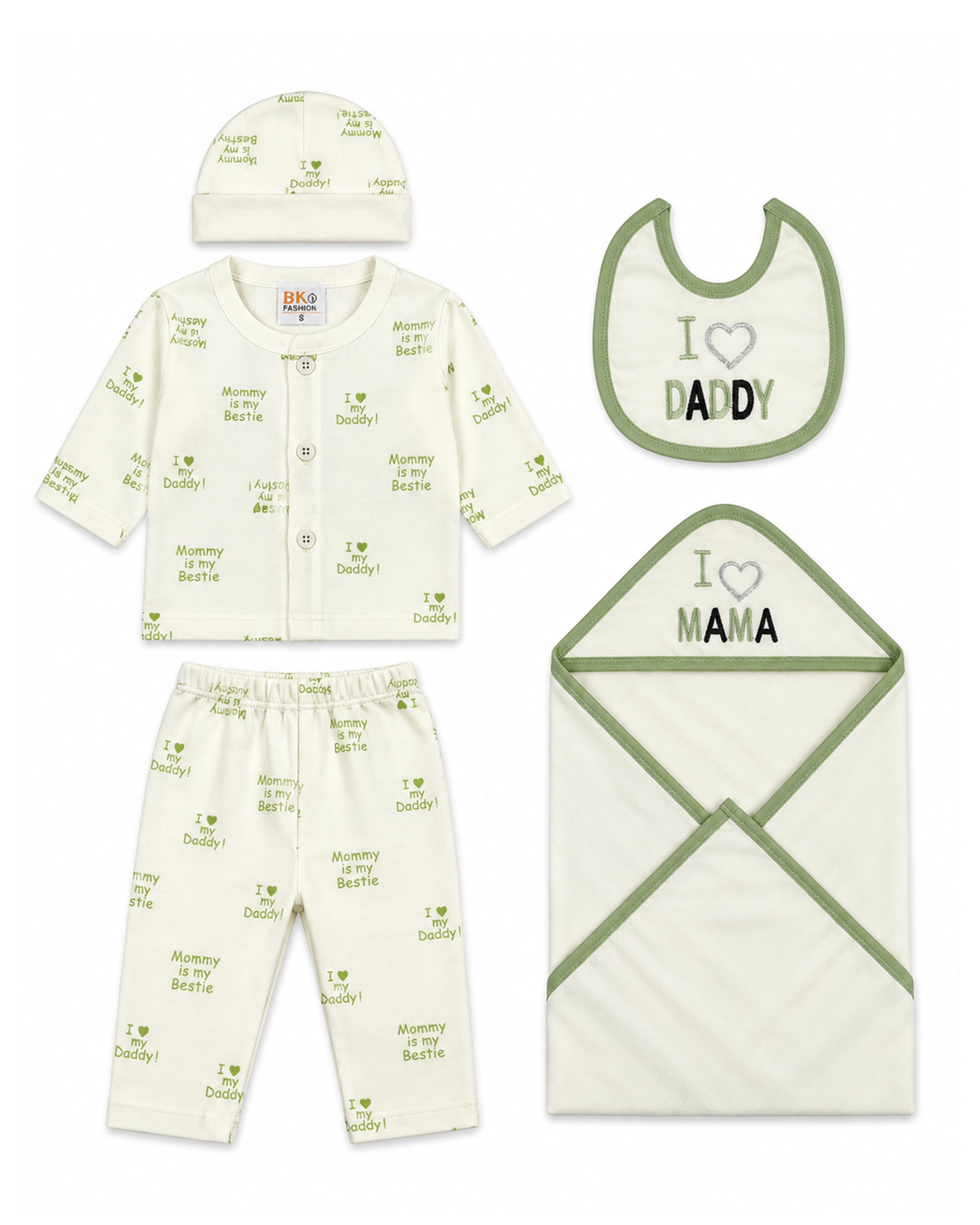 Newborn Unisex Gift Set - 5 Pcs