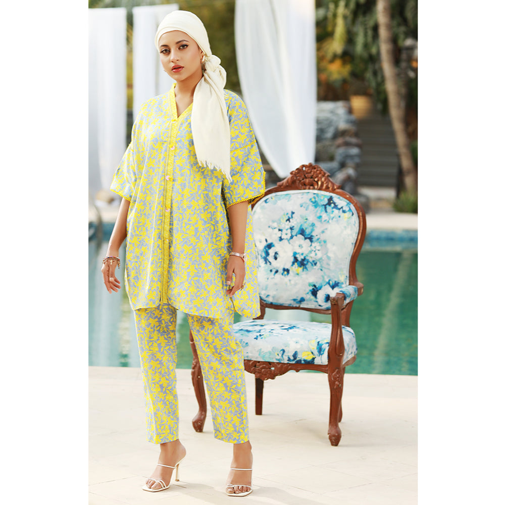 Eminent Printed Doriya Lawn Unstitched Kurti - 3, Women, Unstitched Kurti, Eminent, Chase Value