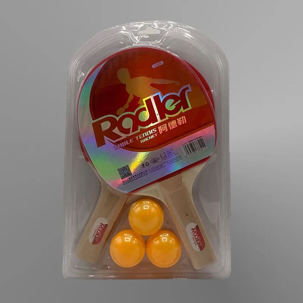 Table Tennis Racket - Radlar Set 2Pcs With 3 Balls, Sports, Chase Value, Chase Value