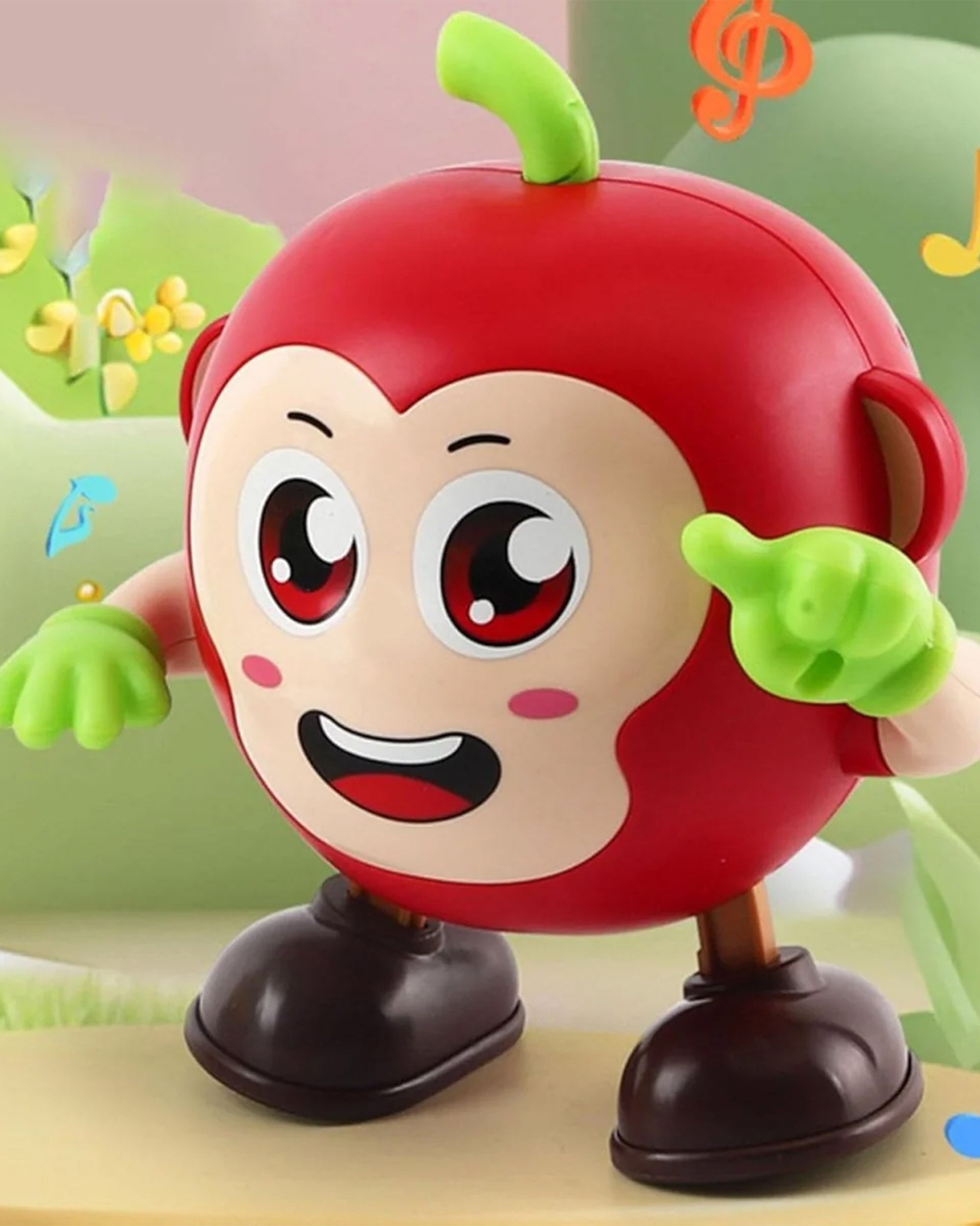 Battery Operated Apple Toy with Light & Music