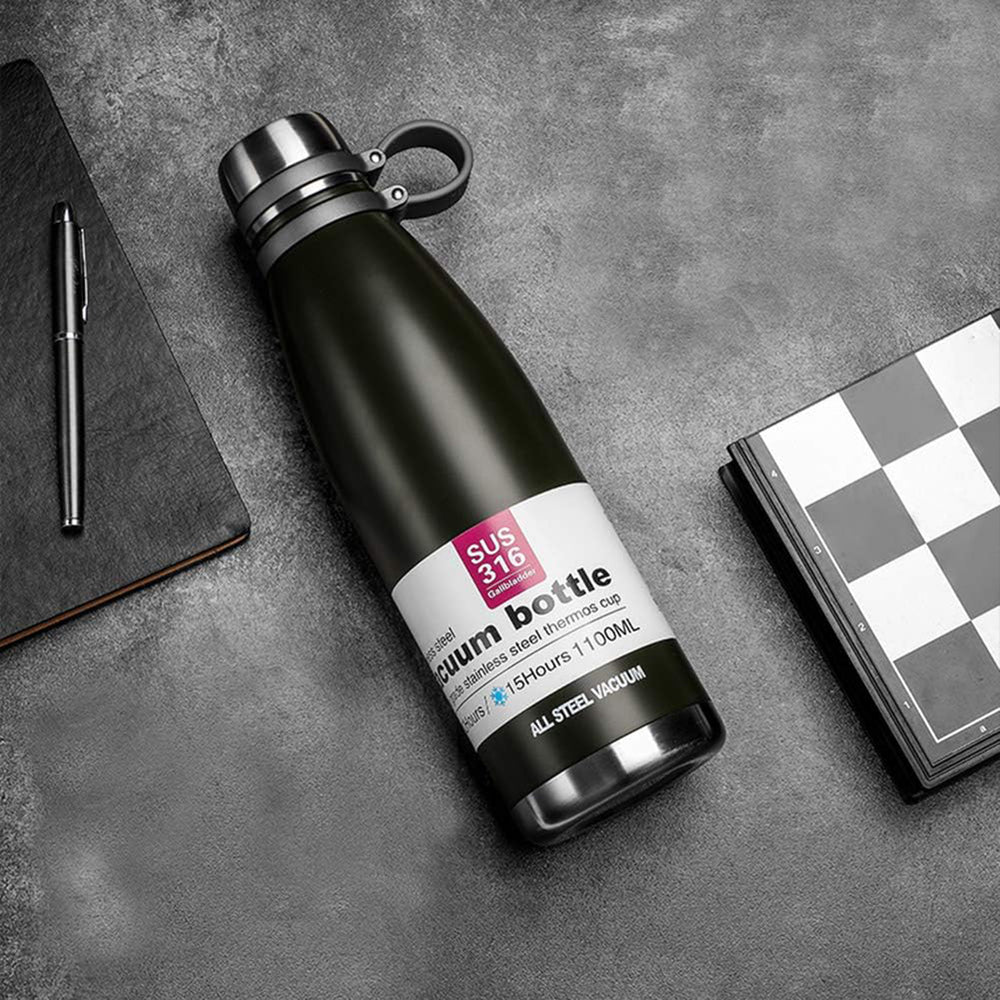 Stainless Steel Vacuum Insulated Flask - 1100ML, Water Bottle, Chase Value, Chase Value
