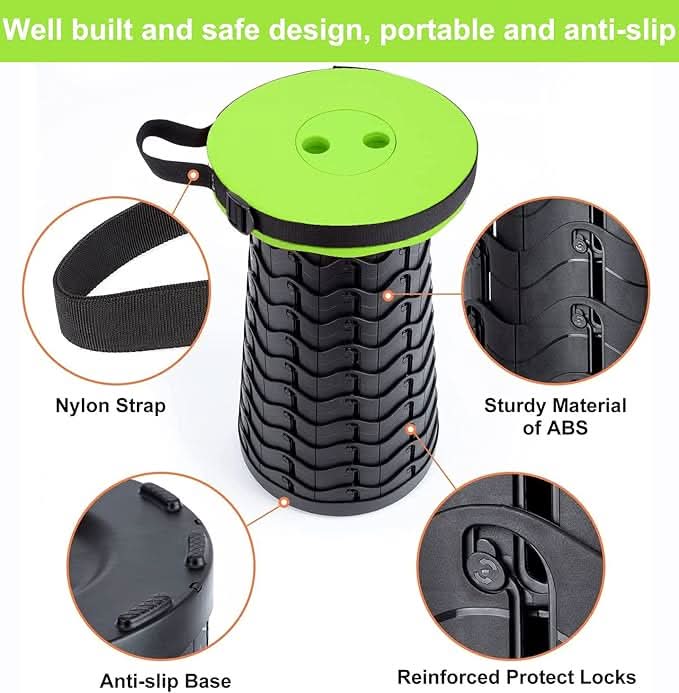 Folding Portable Stool Telescopic Chair, Sports, Chase Value, Chase Value