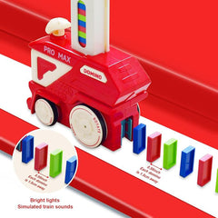 Kids Automatic Domino Train Car Toy Set