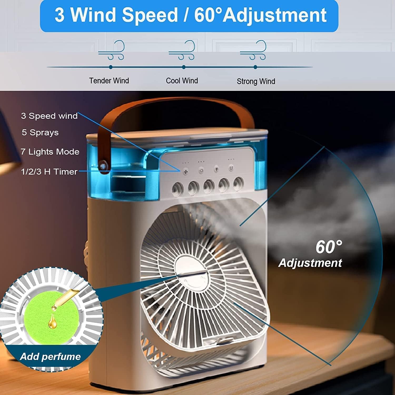 Air Conditioner Portable - Cooling Fan, Rechargeable Fan, Chase Value, Chase Value