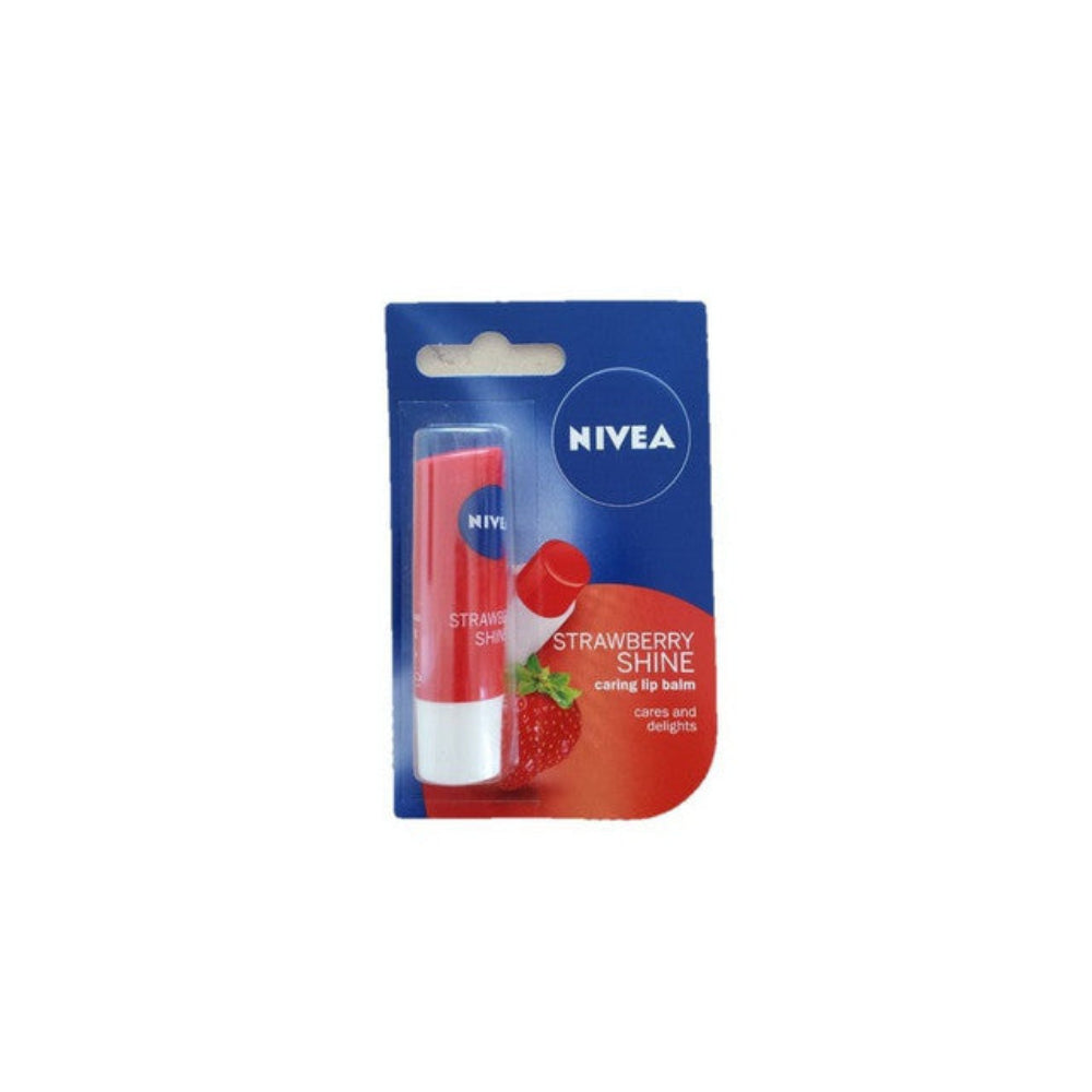 Nivea Lip Balm Strawberry Shine 4.8g, Lip Gloss & Balm, Nivea, Chase Value
