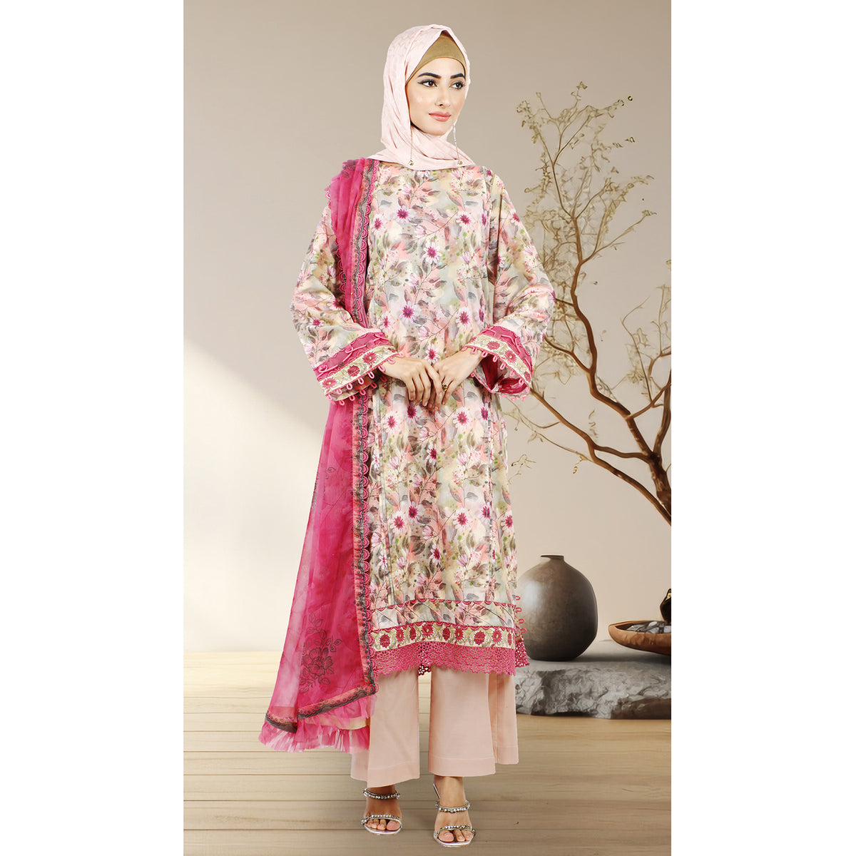 Eminent Women's Un-Stitched 3pcs Suit - 07, Women, 3Pcs Shalwar Suit, Eminent, Chase Value