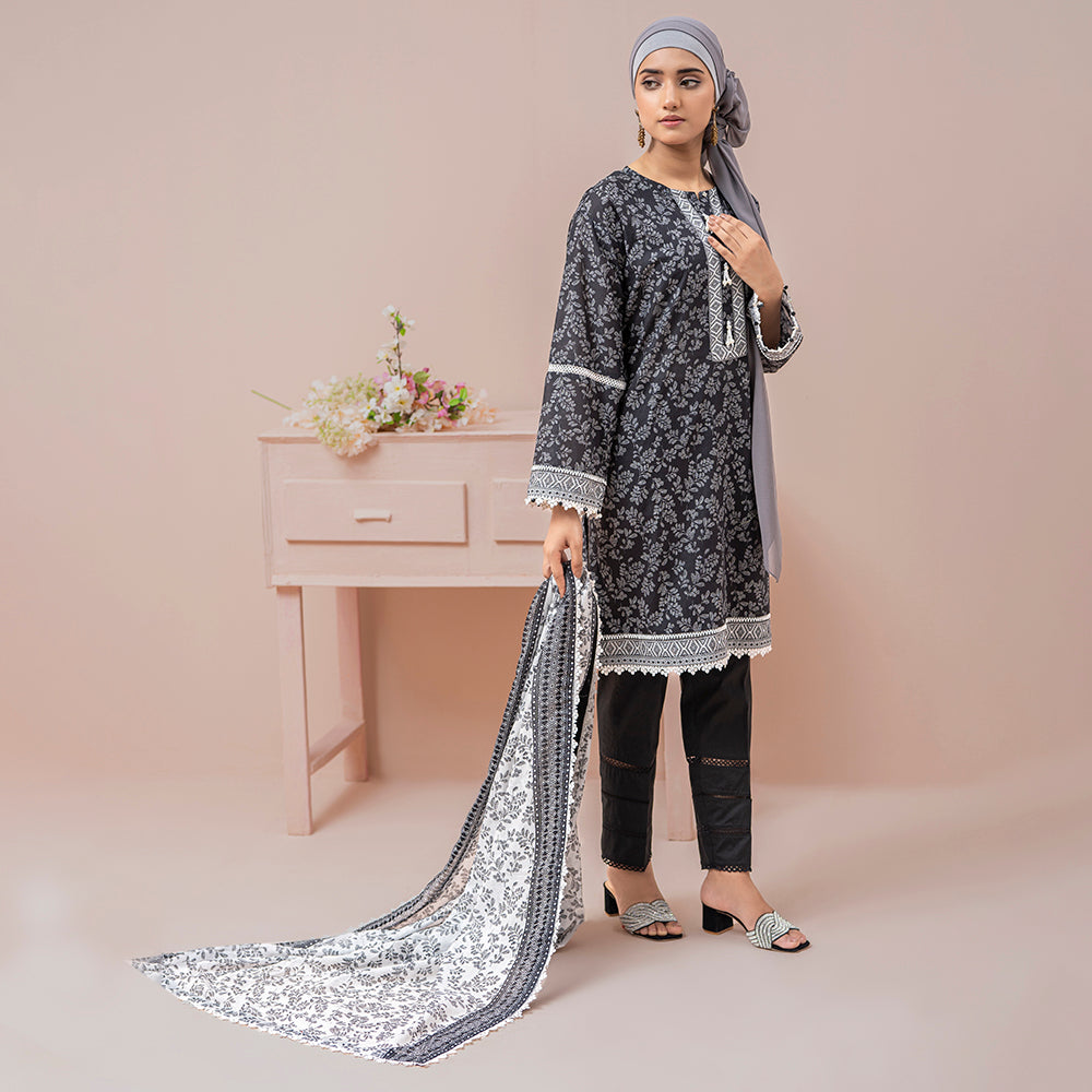 Eminent Printed Digital Lawn Unstitched 3Pcs Suit - ES24LP3P19, Women, 3Pcs Shalwar Suit, Eminent, Chase Value